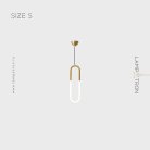 Подвесной светильник GABI Размер S. Цвет Латунь. Трехцветный свет Lampatron gabi-s-brass-tri 7439-20585