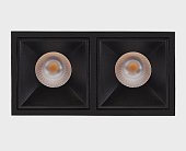 Светильник встраиваемый Italline it06-6020 black 4000k - 2 шт. + it06-6022 black