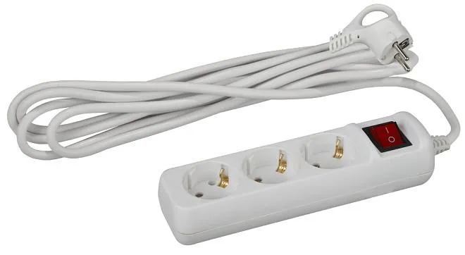 Розеточные блоки, удлинители ЭРА U-3es-5m-3x1