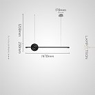 Реечный, рядный светильник ZVI WOOD Размер L. Цвет черный Lampatron zvi-wood-black-l 9027-25682