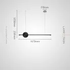 Реечный, рядный светильник ZVI WOOD Размер L. Цвет черный Lampatron zvi-wood-black-l 9027-25682