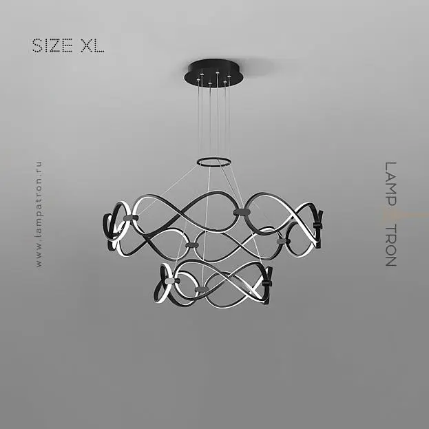 Кольцевые люстры и светильники FORLI BW Размер XL. Цвет Черный. Трехцветный свет Lampatron 7654-21412 Кольцевые люстры и светильники FORLI BW Размер XL. Цвет Черный. Трехцветный свет Lampatron 7654-21412
