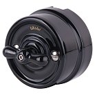 Выключатель на 4 положения двухклавишный (черный) Werkel W5620008 Ретро a051452