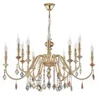 Люстра Crystal Lux MERCEDES SP6+6 GOLD/COLOR 0951/312