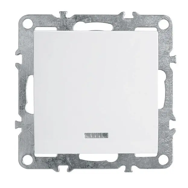 Выключатель 1-клавишный c индикатором (механизм) STEKKER 39309, PSW10-9101-01 Выключатель 1-клавишный c индикатором (механизм) STEKKER 39309, PSW10-9101-01