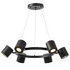 Подвесная люстра Lumina Deco TS P1999-6 BK Lampit