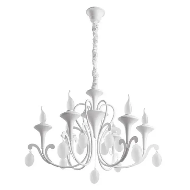 Подвесная хрустальная люстра Arte Lamp A3239LM-6WH MONTMARTRE Подвесная хрустальная люстра Arte Lamp A3239LM-6WH MONTMARTRE
