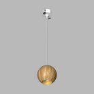 Подвесной (встраиваемый) светодиодный светильник Ledron SPACE R130 Basic Wooden White-Gold