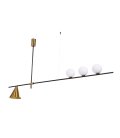 Подвесной светильник Lumina Deco LDP 6043-4 BK+MD Renzo