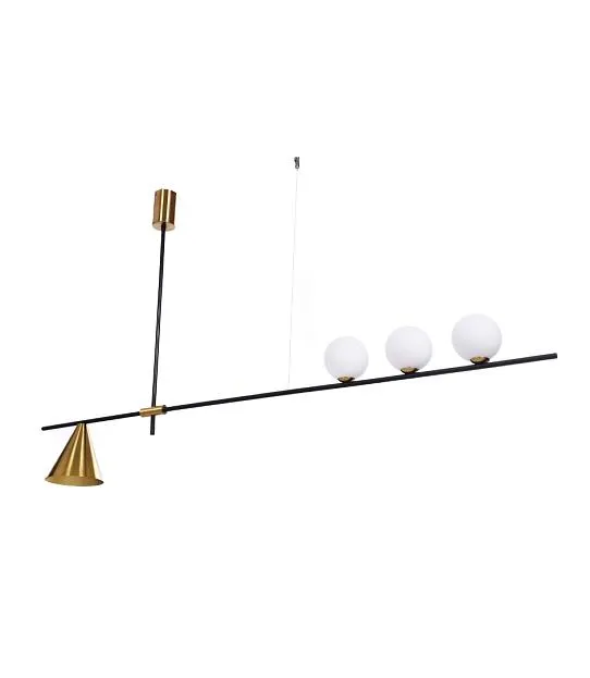 Подвесной светильник Lumina Deco LDP 6043-4 BK+MD Renzo Подвесной светильник Lumina Deco LDP 6043-4 BK+MD Renzo