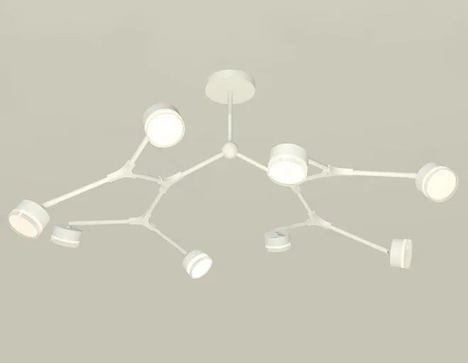 Люстра на штанге Ambrella light XB9059250/8 SWH/FR/CL