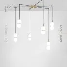 Готовая комбинация светильников ROCCO COMBO Тип A. 6 подвесов Lampatron 7518-20936