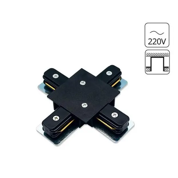 Коннектор X-образный Arte Lamp A110106 Track Accessories Коннектор X-образный Arte Lamp A110106 Track Accessories