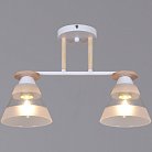 Потолочная люстра Reluce 01630-0.3-02 WH+WOOD