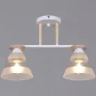 Потолочная люстра Reluce 01630-0.3-02 WH+WOOD