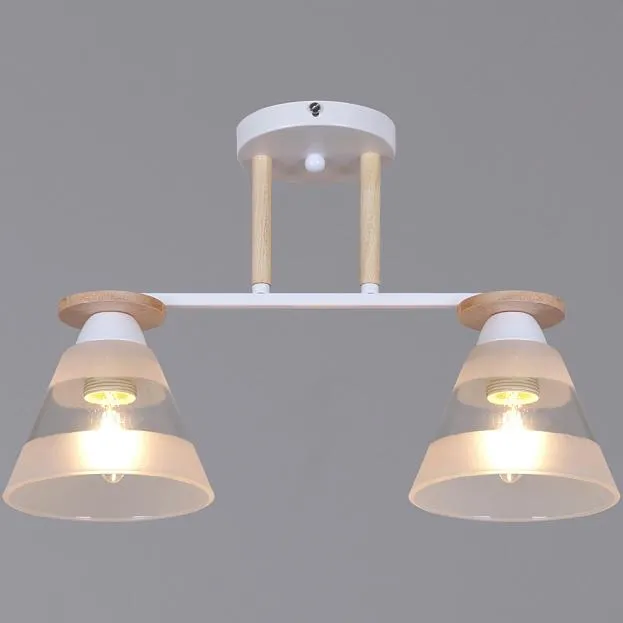 Потолочная люстра Reluce 01630-0.3-02 WH+WOOD Потолочная люстра Reluce 01630-0.3-02 WH+WOOD