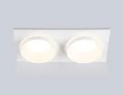 Встраиваемый светильник Ambrella light TN30711/2 WH белый GU5.3/2 182*92*36