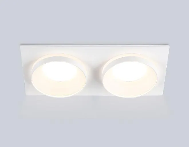 Встраиваемый светильник Ambrella light TN30711/2 WH белый GU5.3/2 182*92*36