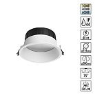 Светильник встраиваемый с переключателем цв. температуры IP44 LED 40W 220-240V 3000К\4000К\6000К Novotech 359559 CLARA