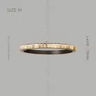 Кольцевые люстры и светильники MONSINE Размер M. Цвет Черный Lampatron 5038-12843