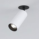 Встраиваемый светильник Elektrostandard 25052/LED белый/черный Diffe a058173