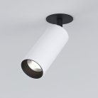 Встраиваемый светильник Elektrostandard 25052/LED белый/черный Diffe a058173