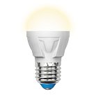 Лампочка светодиодная Uniel LED-G45 7W/WW/E27/FR PLP01WH картон