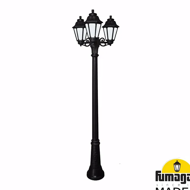 Садово-парковый фонарь FUMAGALLI GIGI BISSO/ANNA 3L E22.156.S30.AYE27 Черный