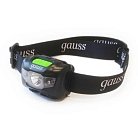Налобный аккумуляторный фонарь Gauss GF405 40х60 130 лм