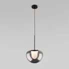 Подвесной светодиодный светильник со стеклянным плафоном Eurosvet 90325/1 черный Twice a065922