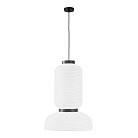 Светильник подвесной черный/белый D350*H500mm E27 2*60W Evoluce SLE6021-503-02 LYKKE