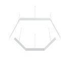 Подвесной светодиодный светильник 69Вт 3000K Donolux dl18516s031w69 Hex