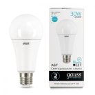 Лампа Gauss 73229 E27 30W 4100K груша матовая Elementary