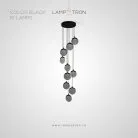 Подвесной светильник NORMAN 10 подвесов. Цвет черный Lampatron 8677-24263