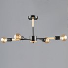 Потолочная люстра Reluce 99960-0.3-04 BK+WOOD