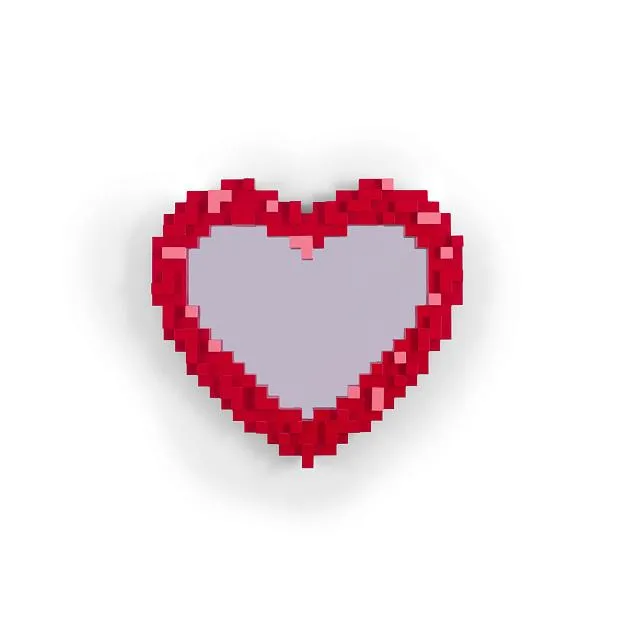 Зеркало Heart Seletti 17055 Pixel Mirror