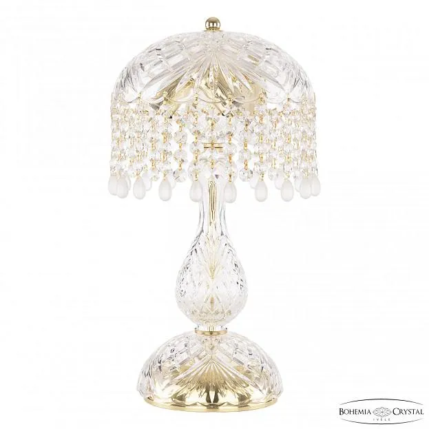 Настольная лампа хрустальная Bohemia Ivele Crystal 14781L1/22 G V0300