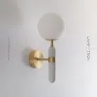 Бра NOEL WALL Латунь + Белый мрамор Lampatron f-noel-wall-brass 8981-25434