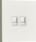 Компьютерная розетка RJ45 + RJ45 (двойная) cat.6/ClassE-8/8, белый, Donel DT166WH N96