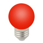 Лампочка светодиодная Volpe LED-G45-1W/RED/E27/FR/С
