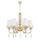 Хрустальная подвесная люстра Lumina Deco LDP 1200-6 F.GD FABIONE