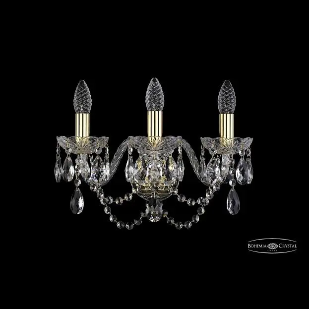 Бра хрустальный Bohemia 1402B/3/160 G Бра хрустальный Bohemia 1402B/3/160 G