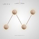 Бра POVL W LINE 4 лампы Lampatron 7095-19452