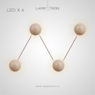 Бра POVL W LINE 4 лампы Lampatron 7095-19452