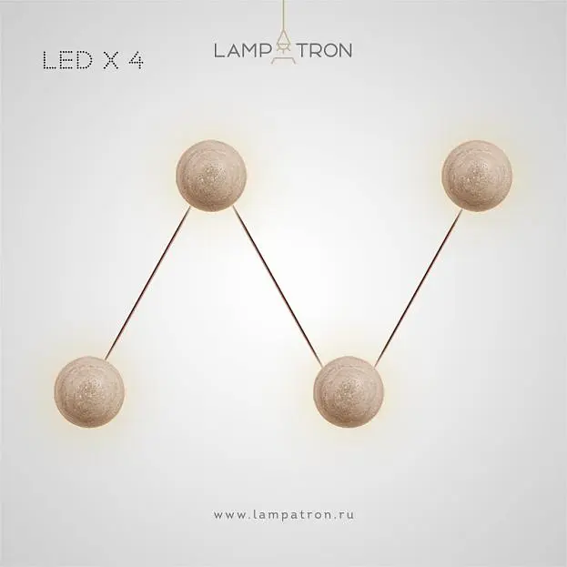 Бра POVL W LINE 4 лампы Lampatron 7095-19452 Бра POVL W LINE 4 лампы Lampatron 7095-19452
