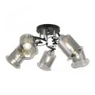 Люстра потолочная с плафонами Arte Milano 323219/5 CR+BK Amalfi