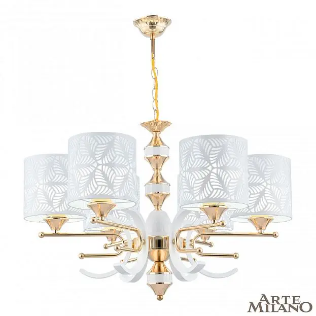 Люстра подвесная с плафонами 302097/6 Wh/Gd Arte Milano Florentia Люстра подвесная с плафонами 302097/6 Wh/Gd Arte Milano Florentia
