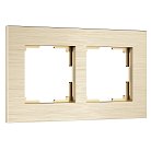 Рамка на 2 поста (шампань) Werkel W0023511 AluMax a066334