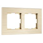 Рамка на 2 поста (шампань) Werkel W0023511 AluMax a066334