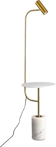 Торшер с мраморным столиком Donolux DL20652T1Copper Brass Veneto Торшер с мраморным столиком Donolux DL20652T1Copper Brass Veneto
